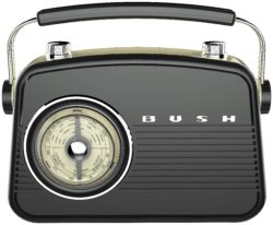 Bush Classic Retro Mini FM Radio - Black.